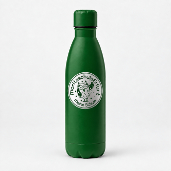 Trinkflasche | Edelstahl | Moritzschule | grün