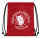 Rucksackbeutel | Seilrucksack | Polyester | Moritzschule | rot