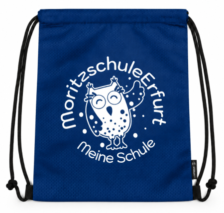 Rucksackbeutel | Seilrucksack | Polyester | Moritzschule | royal