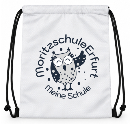 Rucksackbeutel | Seilrucksack | Polyester | Moritzschule | weiß