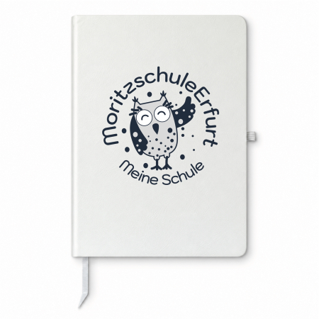 Notizbuch A5 | liniert | Moritzschule | weiß