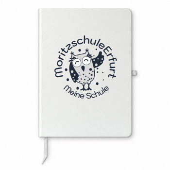Notizbuch A5 | liniert | Moritzschule | weiß