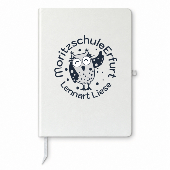 Notizbuch A5 | liniert | Moritzschule | weiß