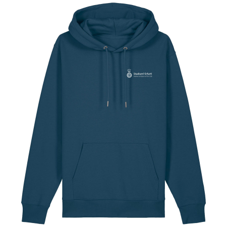 Hoodie | Unisex | Campus Erfurt | Einfarblogo | Farbe: deep teal