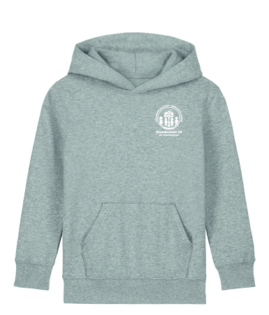 Hoodie Kinder | heather grey | Grundschule 23 am Johannesplatz