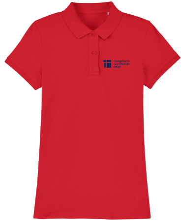 Poloshirt | Damen | rot | Evangelische Grundschule Erfurt