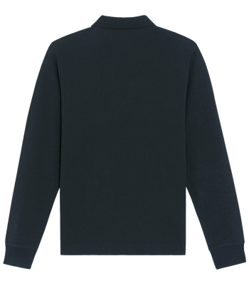 Poloshirt log sleeve | Unisex | black |...