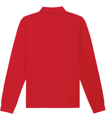 Poloshirt log sleeve | Unisex | red | Edith-Stein-Schule...