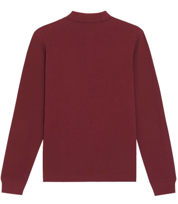 Poloshirt log sleeve | Unisex | burgundy | Edith-Stein-Schule Erfurt