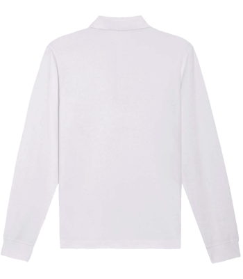 Poloshirt log sleeve | Unisex | white | Edith-Stein-Schule Erfurt