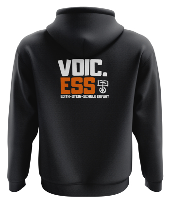Kapuzensweatshirt | Voicess | Unisex | black | Edith-Stein-Schule Erfurt