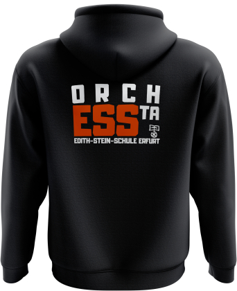 Kapuzensweatshirt | Orchessta | Unisex | black | Edith-Stein-Schule Erfurt