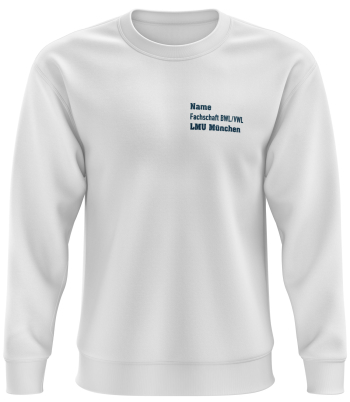 Sweatshirt | Herren | white | Wasti e.V. Ludwig-Maximilians-Universität München