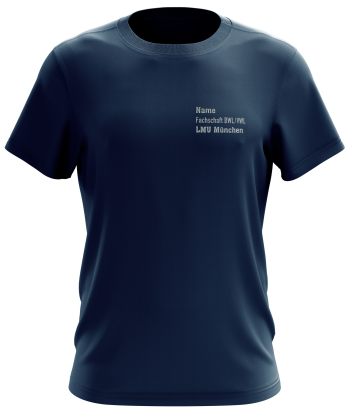 T-Shirt | Herren | navy blue | Wasti e.V. Ludwig-Maximilians-Universität München