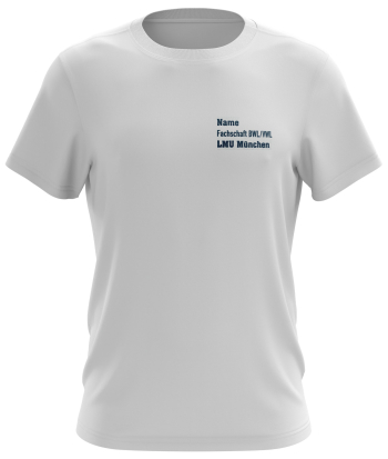 T-Shirt | Herren | white | Wasti e.V. Ludwig-Maximilians-Universität München