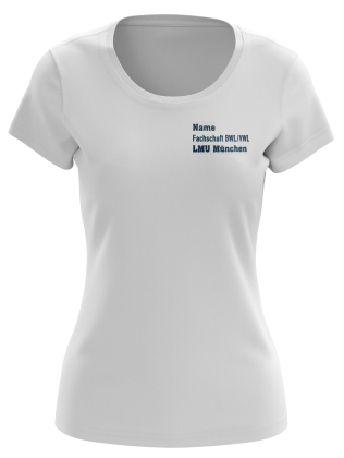 T-Shirt | Damen | white | Wasti e.V. Ludwig-Maximilians-Universität München