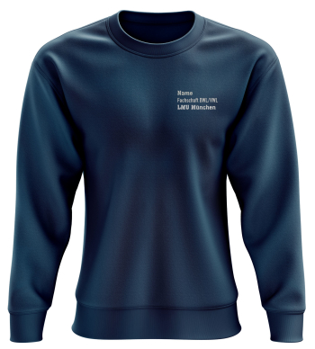 Sweatshirt | Damen | navyblue | Wasti e.V. Ludwig-Maximilians-Universität München