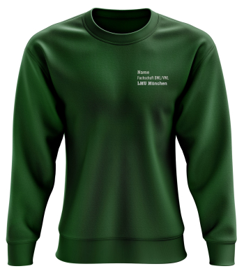 Sweatshirt | Damen | bottle green | Wasti e.V. Ludwig-Maximilians-Universität München