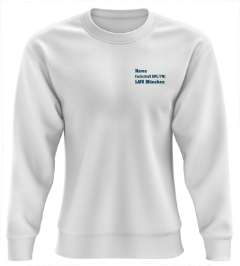 Sweatshirt | Damen | white | Wasti e.V. Ludwig-Maximilians-Universität München