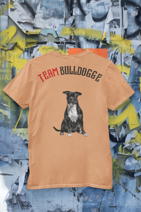 T-Shirt Unisex | Bullsport | Team Bulldogge mit Logo | latte
