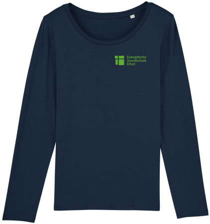 T-Shirt | Langarm | Damen | navy | Evangelische Grundschule Erfurt