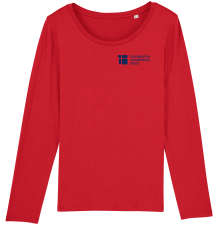 T-Shirt | Langarm | Damen | rot | Evangelische Grundschule Erfurt
