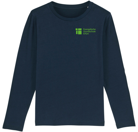 T-Shirt Langarm | Kinder | navy | Evangelische Grundschule Erfurt