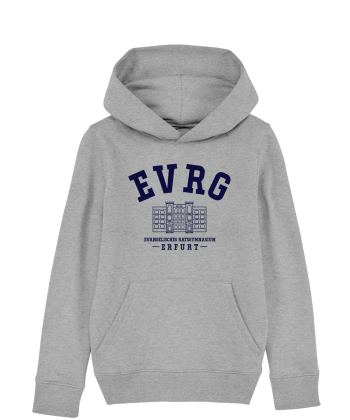 Hoodie | Kapuzensweatshirt | Kinder | heather grey - EVRG