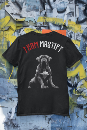 T-Shirt Unisex | Bullsport | Team Mastiff mit Logo | schwarz