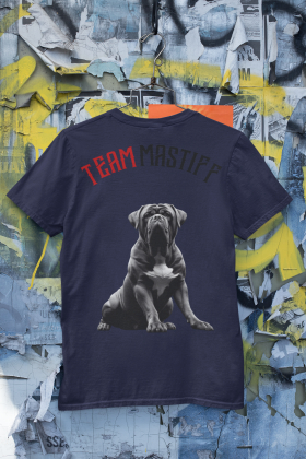 T-Shirt Unisex | Bullsport | Team Mastiff mit Logo | navy 1