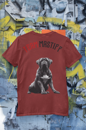 T-Shirt Unisex | Bullsport | Team Mastiff mit Logo | red...