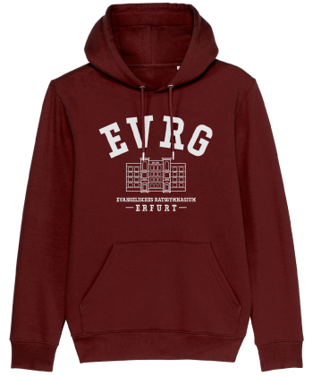 Hoodie | Kapuzensweatshirt | unisex | burgundy - EVRG