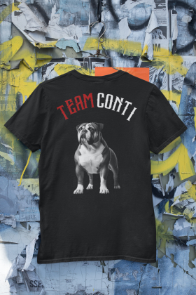 T-Shirt Unisex | Bullsport | Team Conti mit Logo | schwarz