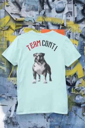 T-Shirt Unisex | Bullsport | Team Conti mit Logo | ice blue