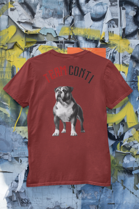 T-Shirt Unisex | Bullsport | Team Conti mit Logo | Red Earth