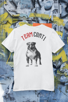 T-Shirt Unisex | Bullsport | Team Conti mit Logo | weiss