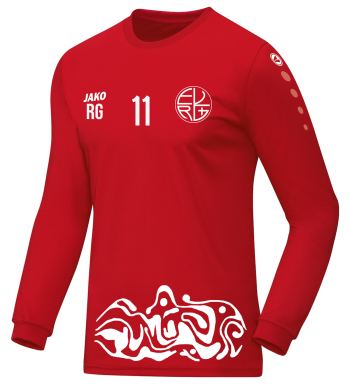 Trikot Sport für Kinder/Herren | Jako Team, rot langarm | EVRG