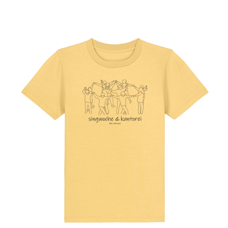 T-Shirt für Kinder Unisex | Singwoche & Kantorei | Farbe: viva yellow