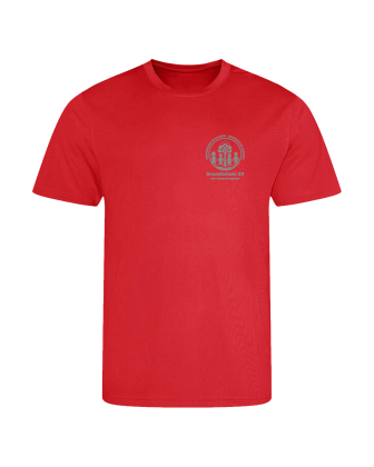Funktionsshirt Kinder | fire red | Grundschule 23 am Johannesplatz