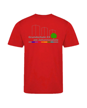 Funktionsshirt Kinder | fire red | Grundschule 23 am Johannesplatz