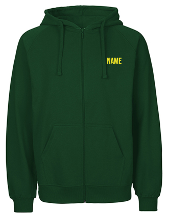 Kapuzenjacke | Unisex | Neutral bottle green | Grundschule Erich Kästner Gotha