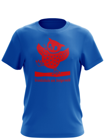 T-Shirt | Kinder | blau | Grundschule am Steigerwald Erfurt | Rote Eule