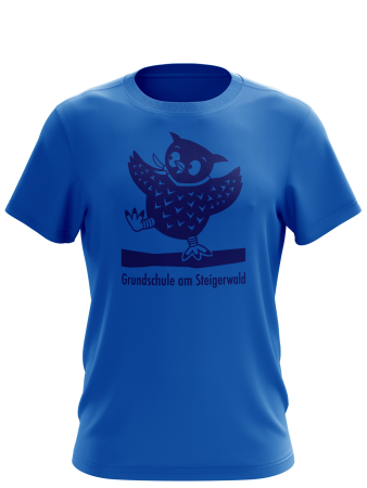 T-Shirt | Kinder | blau | Grundschule am Steigerwald Erfurt | Blaue Eule