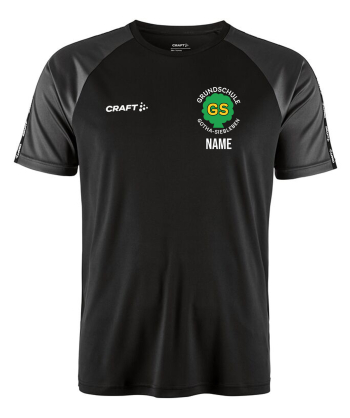 Turndress Craft | Squad 2.0 Contrast Jersey Herren | schwarz-granite | Grundschule Gotha-Siebleben