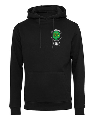 Hoodie Build Your Brand | Heavy Hoody | Herren | schwarz | Grundschule Gotha-Siebleben